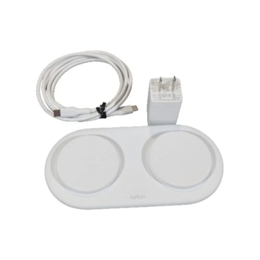 Pp3O‎ Belkin 15W Dual Qi2 Boostcharge Dual Wireless Magnetic Charging Pad iPhone